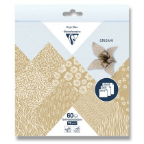 Sada papírů Clairefontaine Origami Flowers kraft