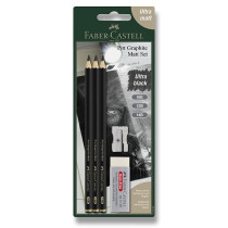 Grafické tužky Faber-Castell Pitt Graphite Matt blistr, různé tvrdosti