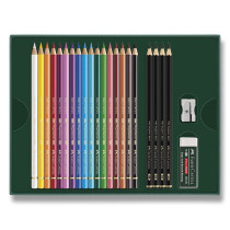Sada Faber-Castell Polychromos & Pitt Graphite Matt 23 ks