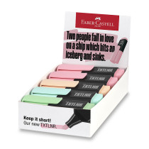 Zvýrazňovače Faber-Castell Short TXTLNR Pastel A stojánek, 10 ks