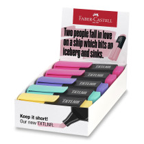 Zvýrazňovače Faber-Castell Short TXTLNR Pastel B stojánek, 10 ks