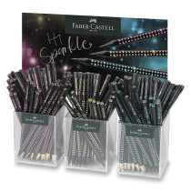 Grafitová tužka Faber-Castell Sparkle Midnight stojánek