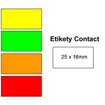 Cenové etikety Contact 25x16 mm