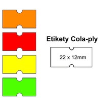 Cenové etikety Cola-ply 22x12 mm