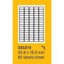 Etikety na archu SOREX - A4, 35,6 x 16,9mm, 8000 etiket