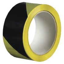 Lepící páska 48 x 22 žluto černá - výstražná